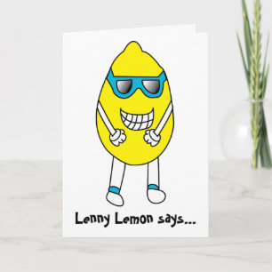 Kort för Lenny citronfödelsedag