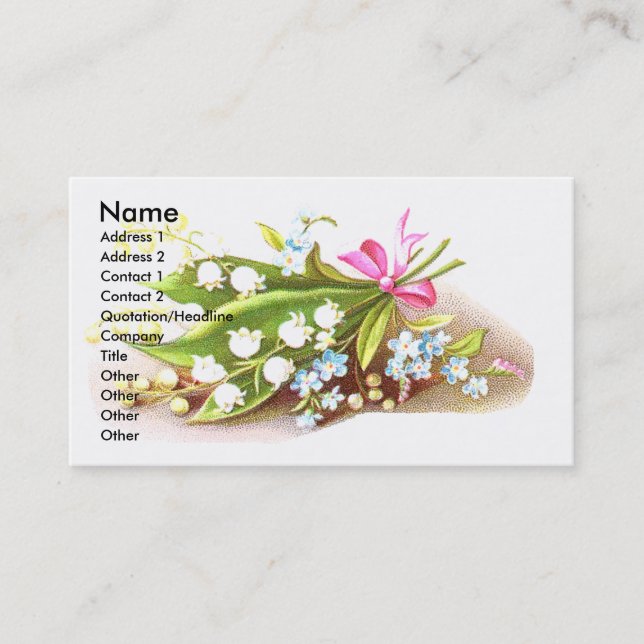 Kort för liljekonvaljVictorianScrapbook (Framsida)