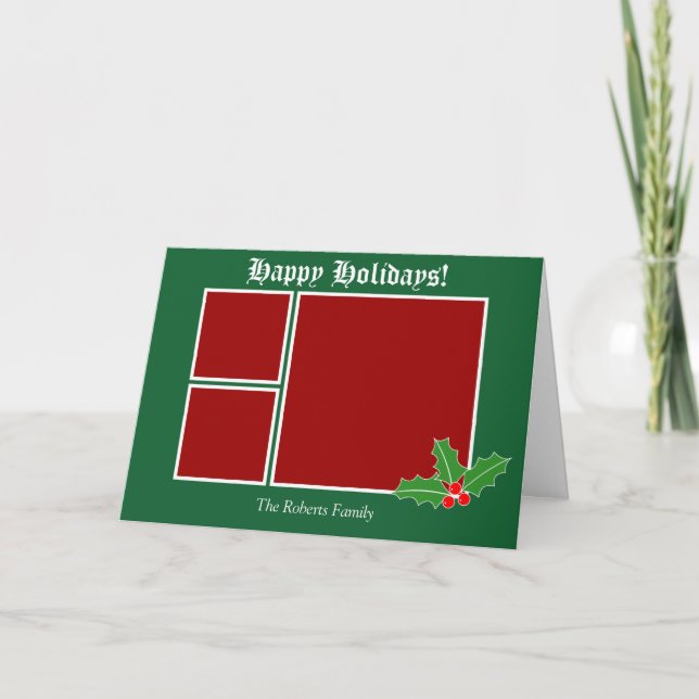 Kort för ljudupptagning i julklapp (Framsida)