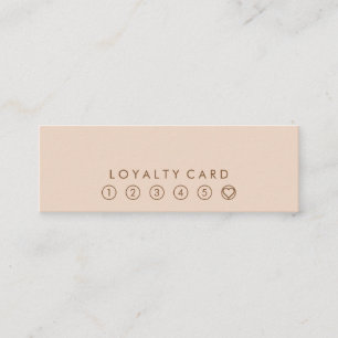 Kort för lojalitet för Minimalist typografipersi