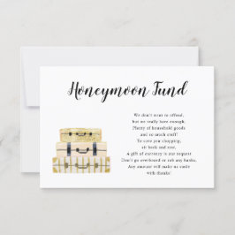 Kort för Luggage Stack Honeymoon Fund