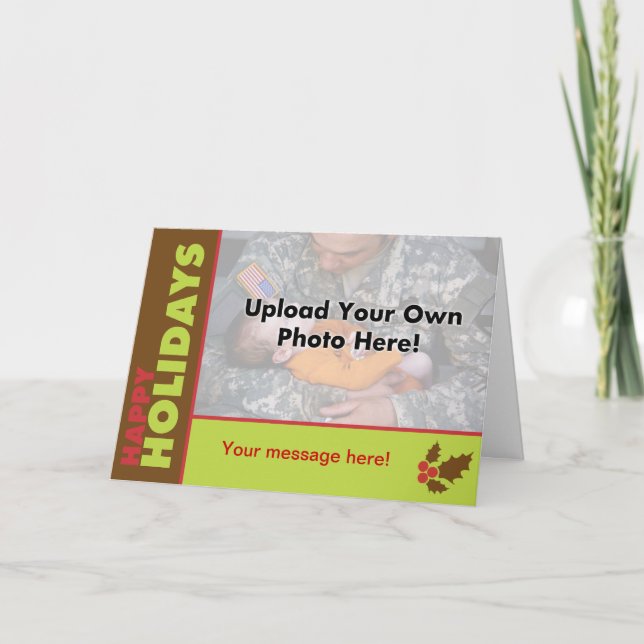 Kort för mall för klassikerglad helgfoto (Framsida)