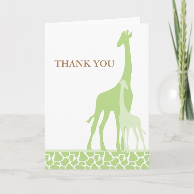Kort för mamma- och babygirafftack (Framsida)