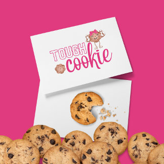 Kort för mappad hälsning av tuff-cookie