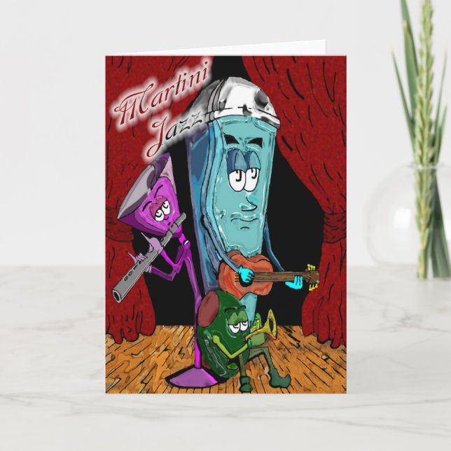 Kort för Martini Jazzhälsning (Framsida)