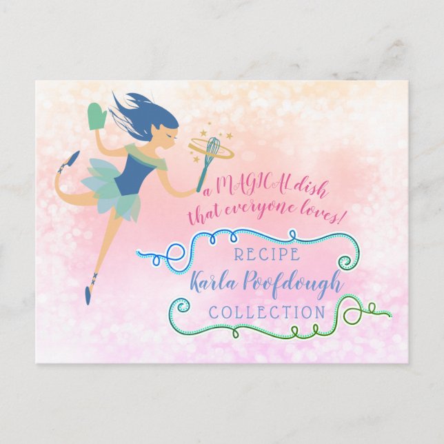 Kort för matlagning av matlagningsrecept för köksm (Framsida)