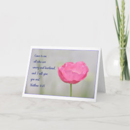 Kort för Matthew 11:28hälsning