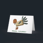 Kort för Mazel Tofurkey Thanksgivukkah<br><div class="desc">Perfekt Thanksgivukkah kort för den judiska vegetarian i ditt liv.</div>