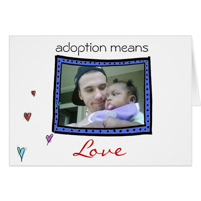 kort för meddelande om adoption/baby (Framsidan Horizontal)