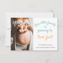 Kort för meddelande om gravid