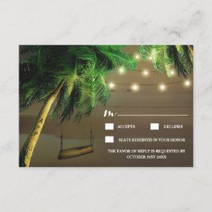 Kort för medföljande Bröllop OSA för Handflatan Tr