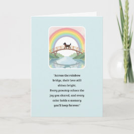 Kort för medkänsla med husdjur - Rainbow Bridge-se