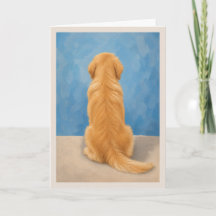 Kort för medkänsla vid förlust av Golden Retriever