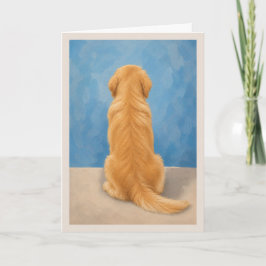 Kort för medkänsla vid förlust av Golden Retriever