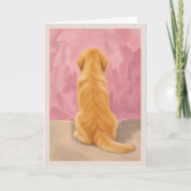 Kort för medkänsla vid förlust av Golden Retriever