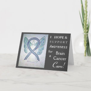 Kort för medvetandegörande av hjärncancer Ribbon A