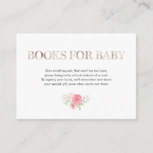Kort för mellanlägg för baby shower för rosa