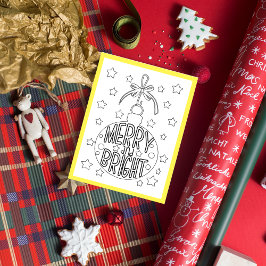 Kort för merry- och Bright-julaktivitet