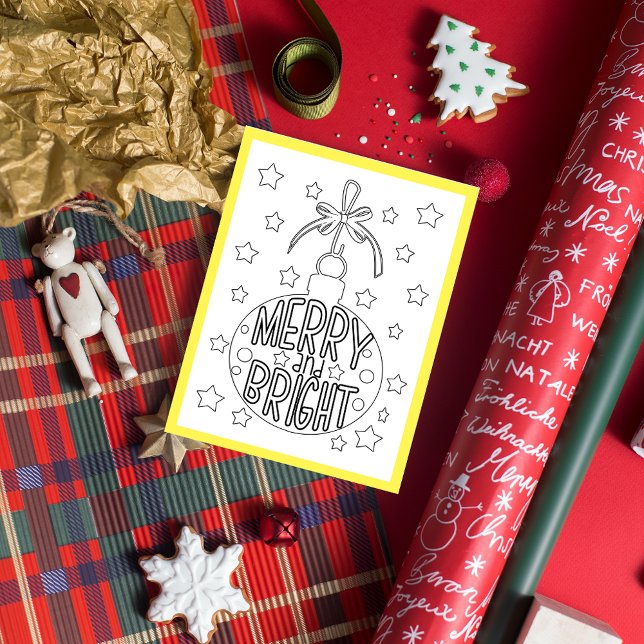 Kort för merry- och Bright-julaktivitet (Skapare uppladdad)