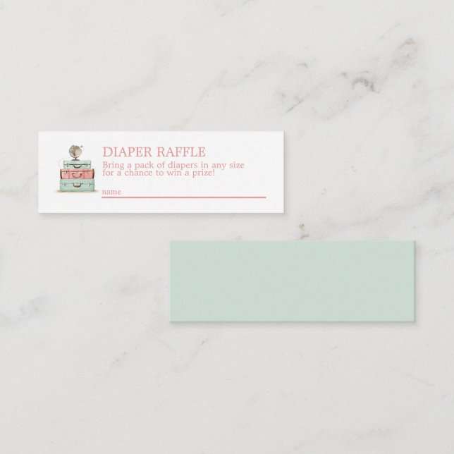 Kort för Mini-hölje för resetema, dagning  (Fram/baksida)