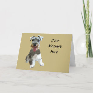 Kort för miniatyrSchnauzerhälsning