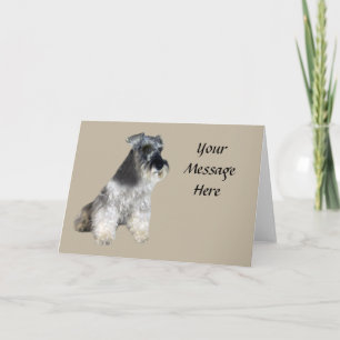 Kort för miniatyrSchnauzerhälsning