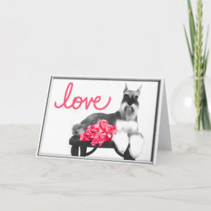 Kort för miniatyrSchnauzerhälsning