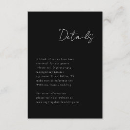 Kort för minimal skriptdetaljer