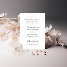 Kort för minimal skripthölje för Elegant