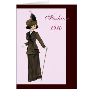 Kort för mode 1910