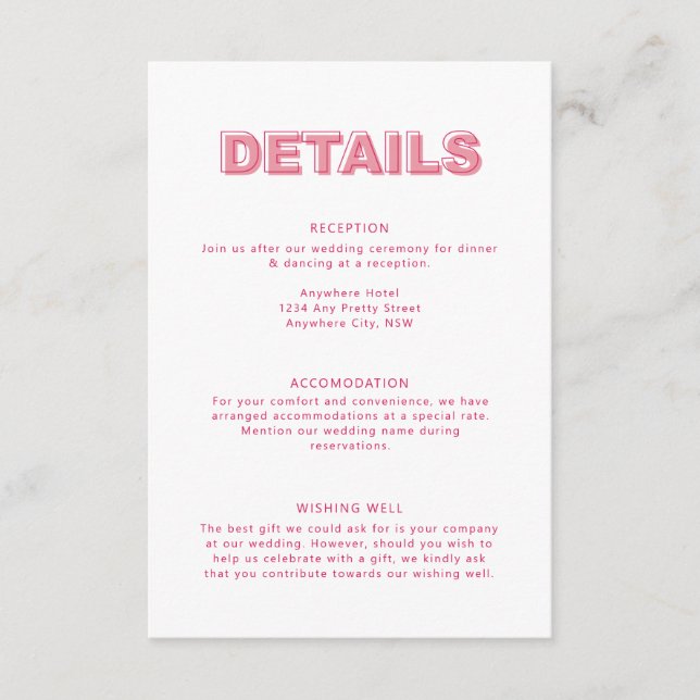 Kort för modern fet textinformation (Framsida)