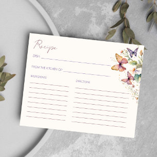 Kort för möhippa av Butterflies-blommigt