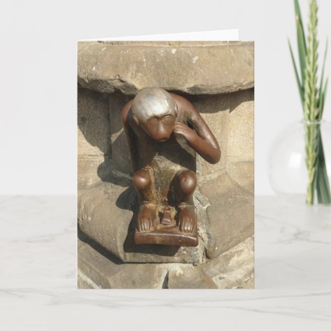 Kort för Mons apahälsning (Framsida)