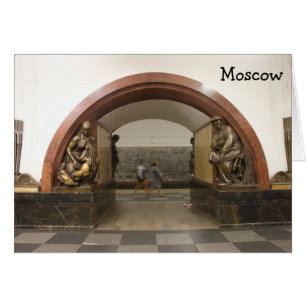 Kort för Moscow tunnelbananstation