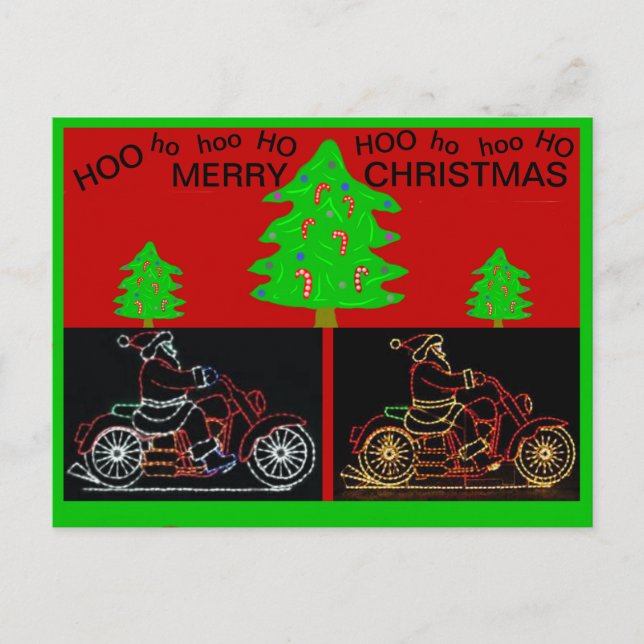 Kort för motorcykelns julklapp (Framsida)
