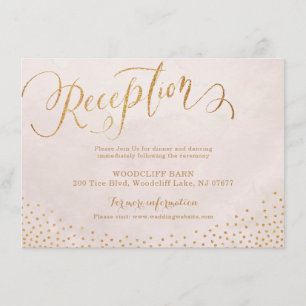 Kort för mottagande för calligraphy för Glamrodnad