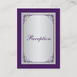 Kort för mottagning av lila och Silver Rulla
