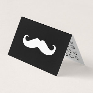 kort för mustaschlojalitetstansmaskin