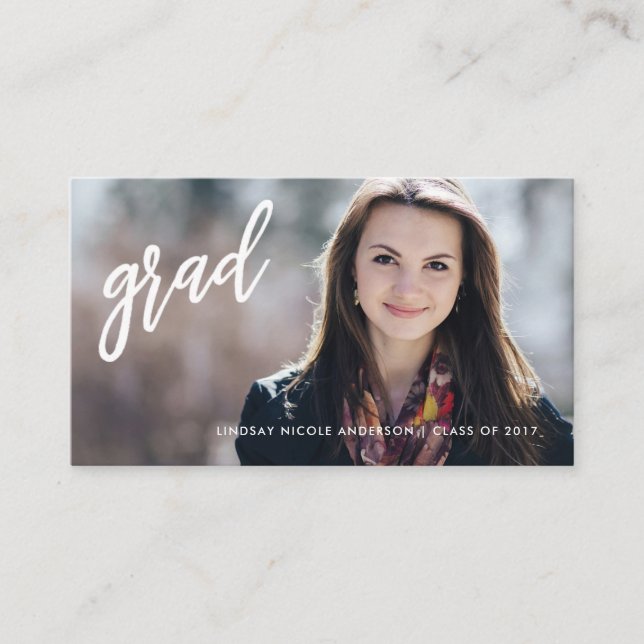 Kort för namn för foto för hög nätverkande för (Framsida)