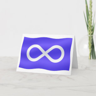 Kort för nationer för Metis flagga kort