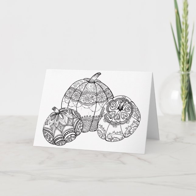 Kort för nedgångthanksgivingpumpa (Framsida)