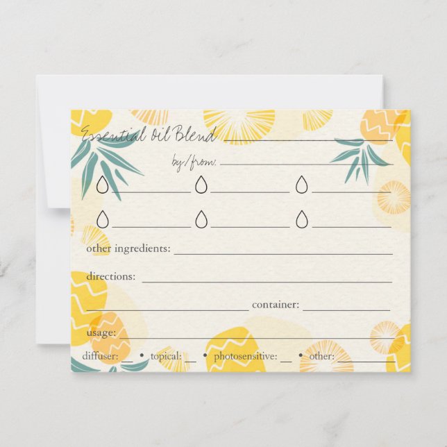 Kort för nödvändiga riktningar för oljeblandningar (Framsida)