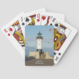 Kort för norr pir för Duluth hamn ljusa leka Casinokort