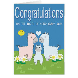 Kort för nyfödd bebispojkegrattis