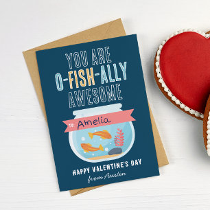 Kort för o-Fish-Ally Fantastisk-klassrum Valentine