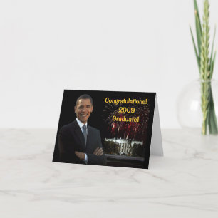 Kort för Obama studentengrattis
