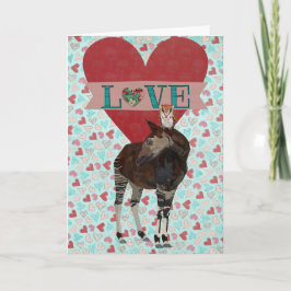Kort för OKAPI- & UGGLAhjärtavalentin