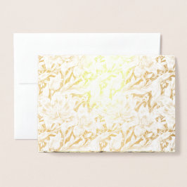 Kort för oljekabinett i bröllop - Lilies