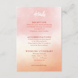 Kort för omgivande vattenfärg i Bröllop