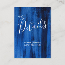 Kort för omslutning av blå sapphire-art för bröllo